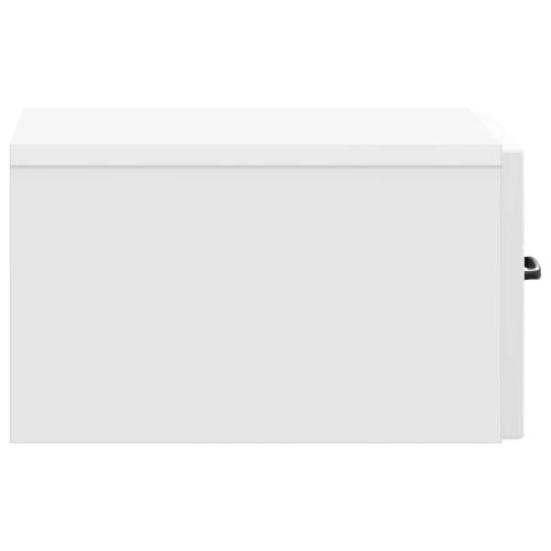 Спален шкаф с монтаж на стена 2 pcs Бял гланц 34,5 x 33 x 20 см