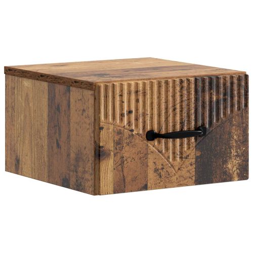 Спален шкаф с монтаж на стена Старо дърво 34,5 x 33 x 20 см