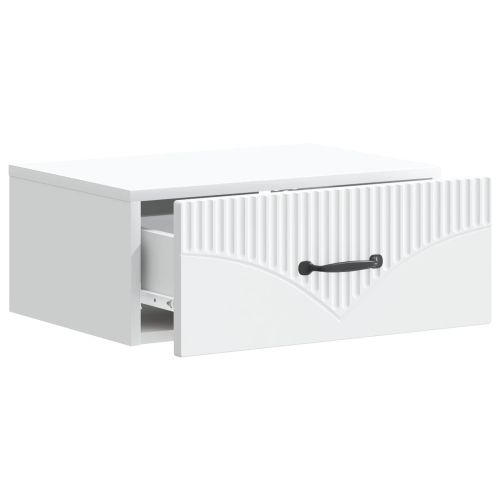 Спален шкаф с монтаж на стена 2 pcs Бяло 49 x 34,5 x 20 см