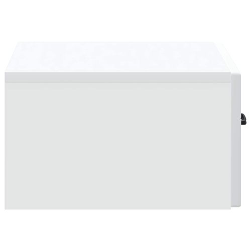 Спален шкаф с монтаж на стена 2 pcs Бяло 49 x 34,5 x 20 см
