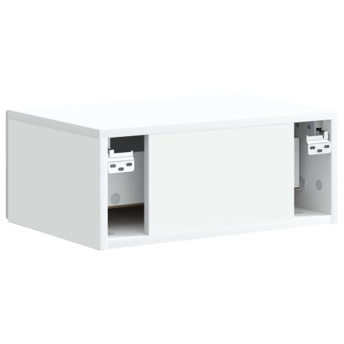 Спален шкаф с монтаж на стена 2 pcs Бяло 49 x 34,5 x 20 см