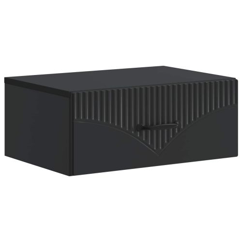 Спален шкаф с монтаж на стена Черно 49 x 34,5 x 20 см