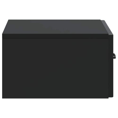 Спален шкаф с монтаж на стена Черно 49 x 34,5 x 20 см