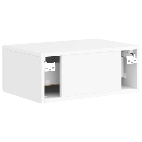 Спален шкаф с монтаж на стена 2 pcs Бял гланц 49 x 34,5 x 20 см