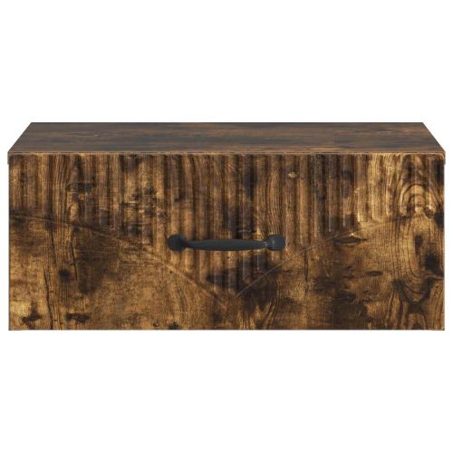 Спален шкаф с монтаж на стена Опушен дъб 49 x 34,5 x 20 см