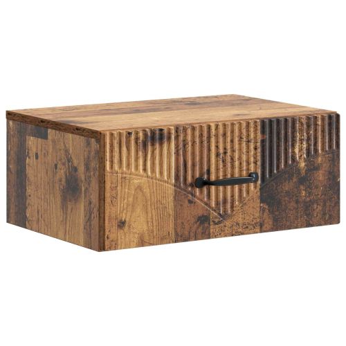 Спален шкаф с монтаж на стена Старо дърво 49 x 34,5 x 20 см