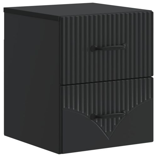Спален шкаф с монтаж на стена Черно 34,5 x 33 x 40 см