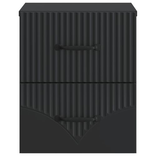 Спален шкаф с монтаж на стена Черно 34,5 x 33 x 40 см