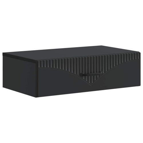 Стенен страничен масичка Черно 59 x 34,5 x 17 см