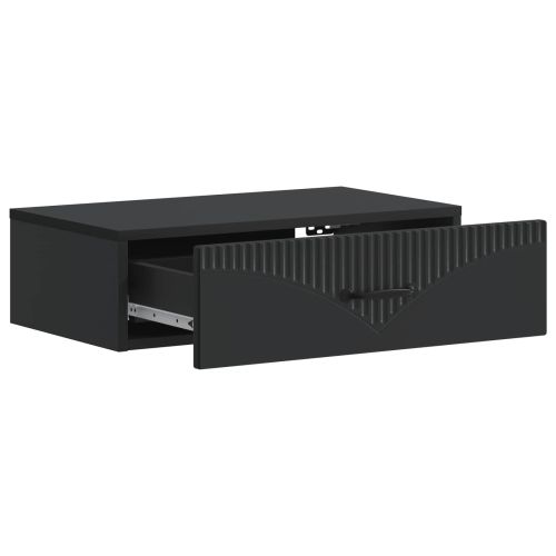 Стенен страничен масичка Черно 59 x 34,5 x 17 см