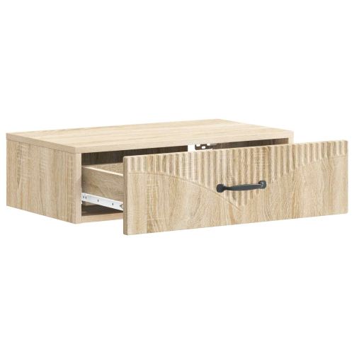 Стенен страничен масичка Дъб сонома 59 x 34,5 x 17 см