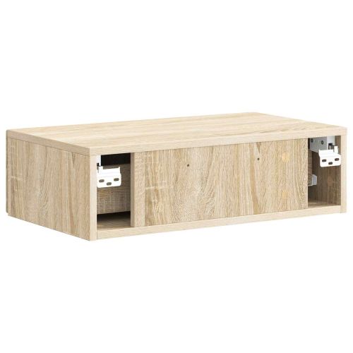 Стенен страничен масичка Дъб сонома 59 x 34,5 x 17 см