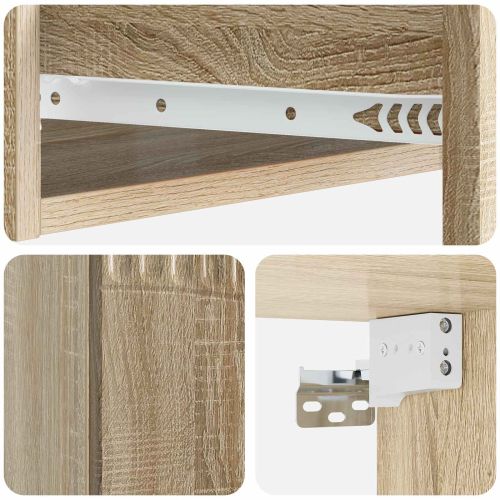 Стенен страничен масичка Дъб сонома 59 x 34,5 x 17 см