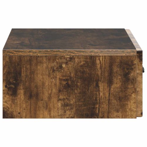 Стенен страничен масичка Опушен дъб 59 x 34,5 x 17 см