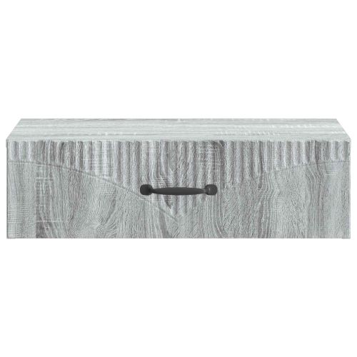 Стенен страничен масичка Сива сонома 59 x 34,5 x 17 см