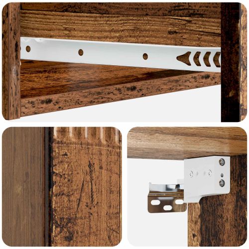 Стенен страничен масичка Старо дърво 59 x 34,5 x 17 см