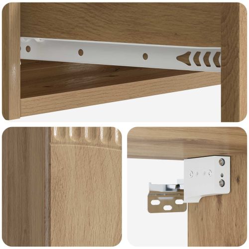 Стенен страничен масичка Дъб артизан 59 x 34,5 x 17 см