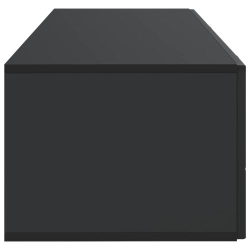 Стенно монтиран ТВ шкаф Черно 98 x 41 x 30 см