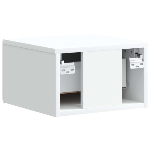 Спален шкаф с монтаж на стена 2 pcs Бяло 34,5 x 33 x 20 см