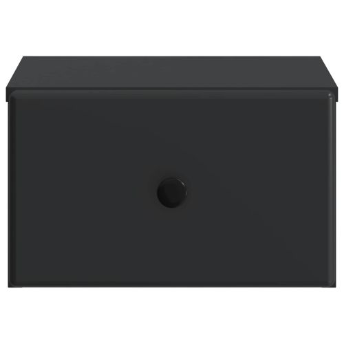Спален шкаф с монтаж на стена 2 pcs Черно 34,5 x 33 x 20 см