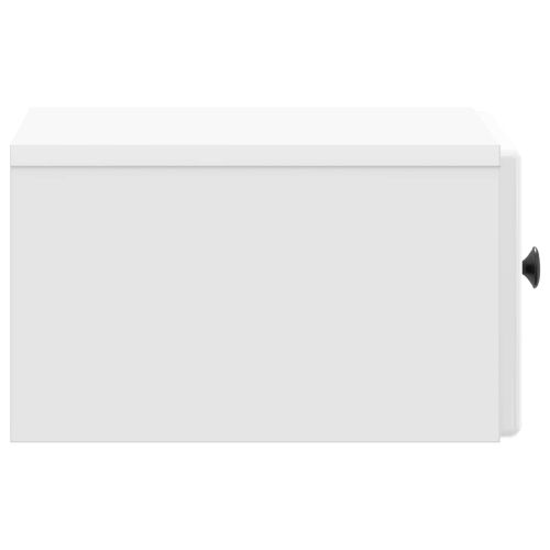 Спален шкаф с монтаж на стена 2 pcs Бял гланц 34,5 x 33 x 20 см