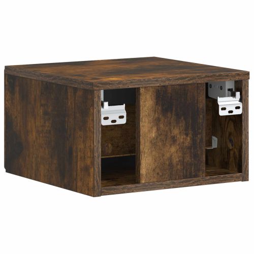 Спален шкаф с монтаж на стена Опушен дъб 34,5 x 33 x 20 см