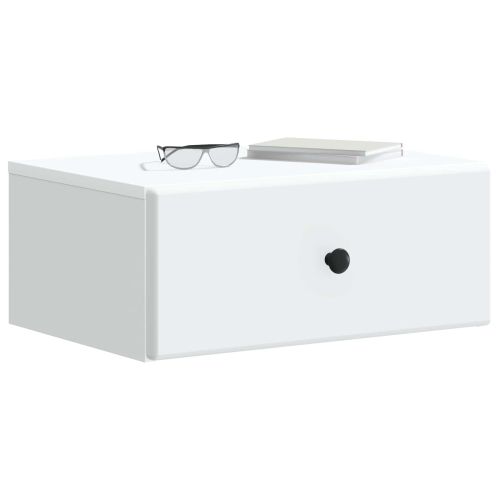 Спален шкаф с монтаж на стена 2 pcs Бяло 49 x 34,5 x 20 см