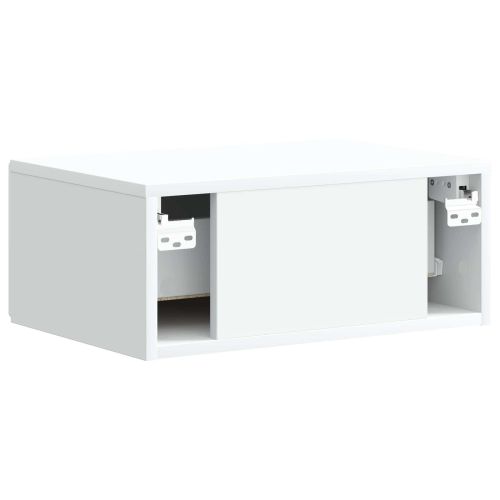 Спален шкаф с монтаж на стена 2 pcs Бяло 49 x 34,5 x 20 см