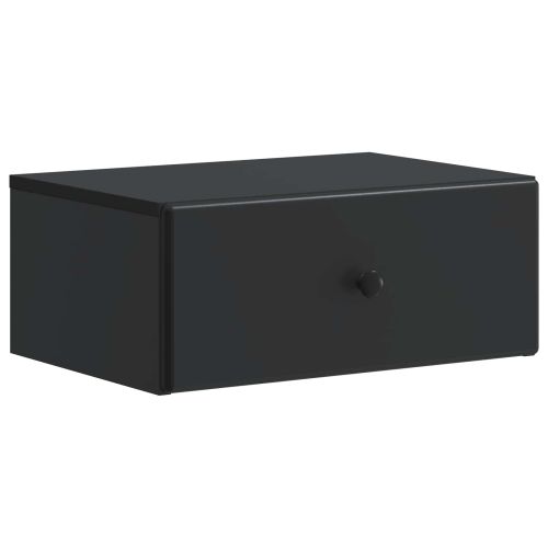 Спален шкаф с монтаж на стена Черно 49 x 34,5 x 20 см