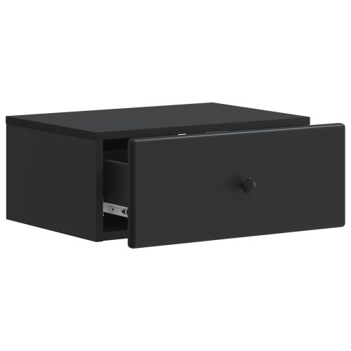Спален шкаф с монтаж на стена 2 pcs Черно 49 x 34,5 x 20 см