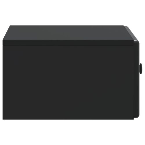 Спален шкаф с монтаж на стена 2 pcs Черно 49 x 34,5 x 20 см
