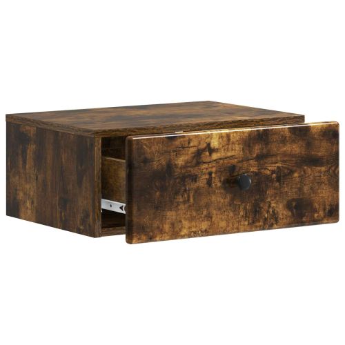 Спален шкаф с монтаж на стена Опушен дъб 49 x 34,5 x 20 см