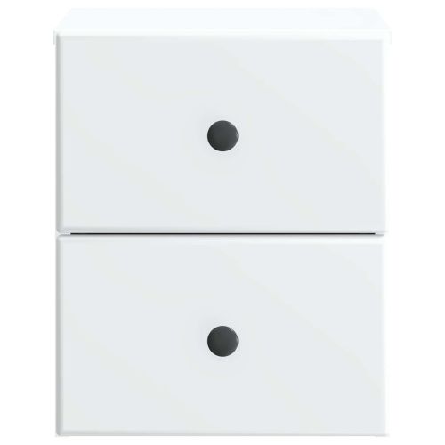 Спален шкаф с монтаж на стена 2 pcs Бяло 34,5 x 33 x 40 см