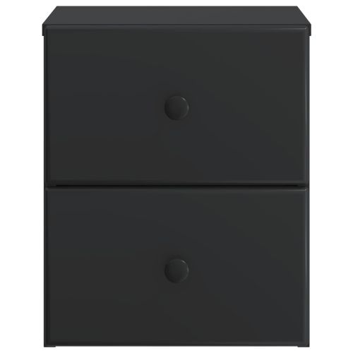 Спален шкаф с монтаж на стена 2 pcs Черно 34,5 x 33 x 40 см