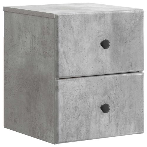 Спален шкаф с монтаж на стена Бетонно сиво 34,5 x 33 x 40 см