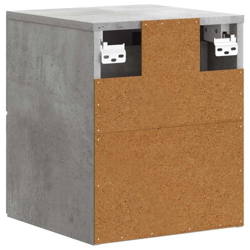 Спален шкаф с монтаж на стена Бетонно сиво 34,5 x 33 x 40 см