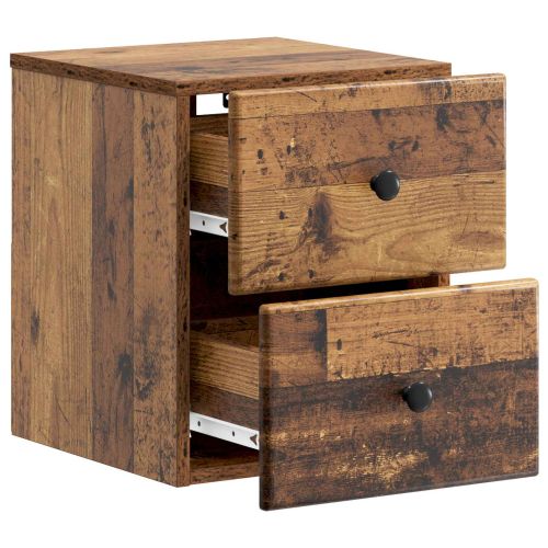 Спален шкаф с монтаж на стена Старо дърво 34,5 x 33 x 40 см