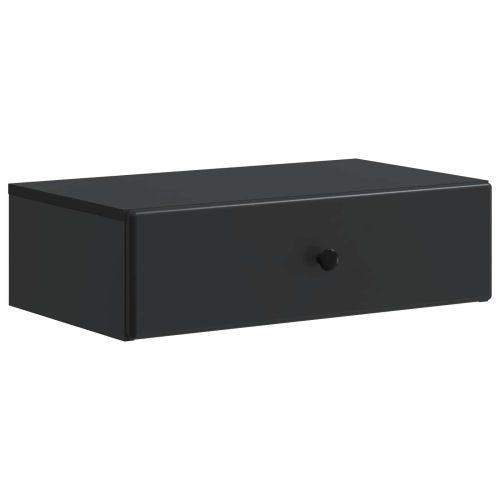 Стенен страничен масичка Черно 59 x 34,5 x 17 см