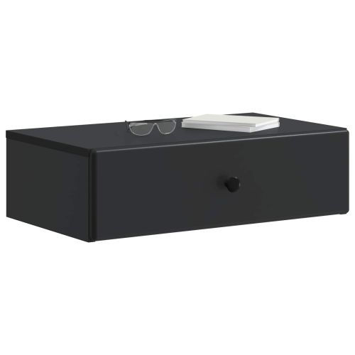 Стенен страничен масичка Черно 59 x 34,5 x 17 см