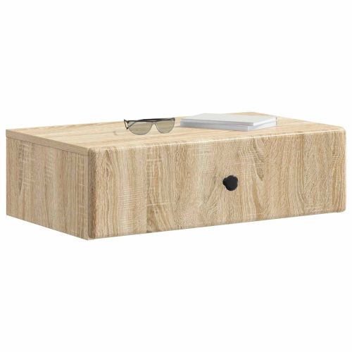 Стенен страничен масичка Дъб сонома 59 x 34,5 x 17 см