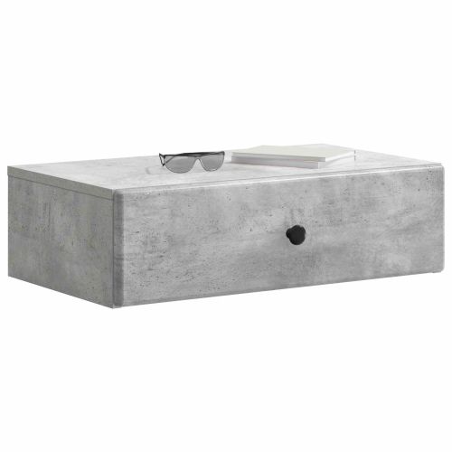 Стенен страничен масичка Бетонно сиво 59 x 34,5 x 17 см
