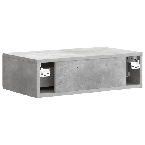 Стенен страничен масичка Бетонно сиво 59 x 34,5 x 17 см