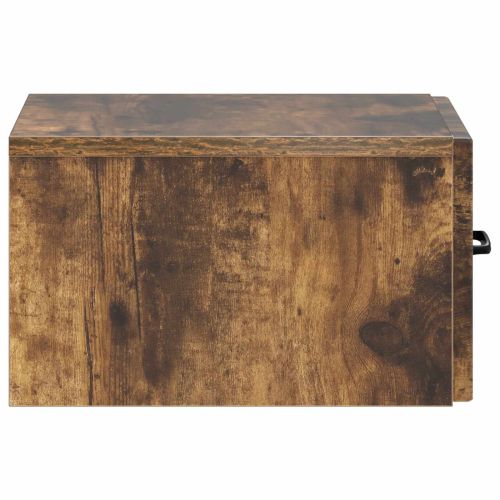 Стенен страничен масичка Опушен дъб 59 x 34,5 x 17 см