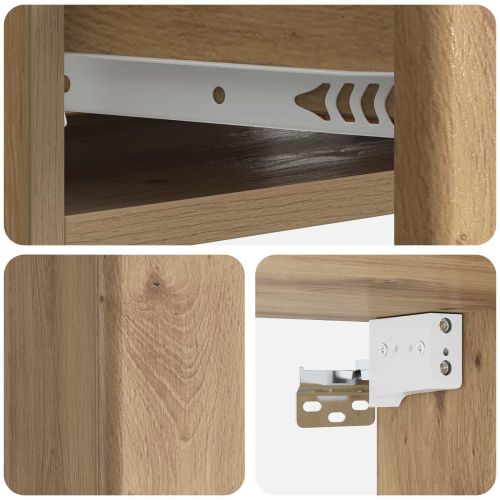 Стенен страничен масичка Дъб артизан 59 x 34,5 x 17 см