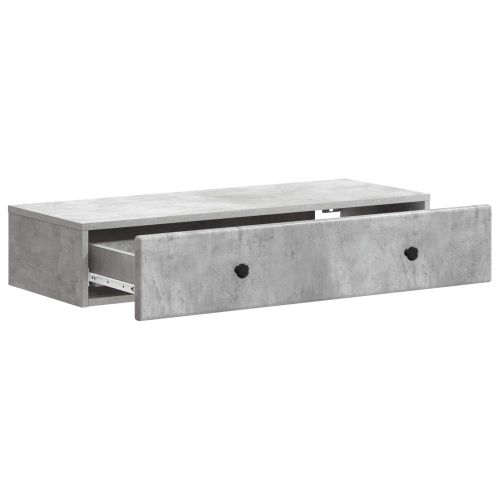 Стенен страничен масичка Бетонно сиво 87,5 x 34,5 x 17 см