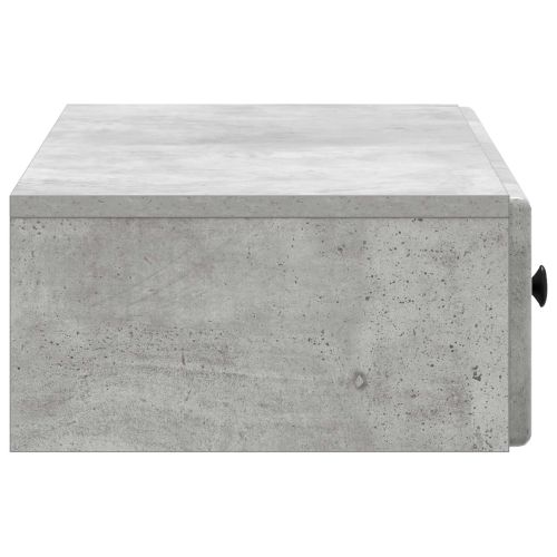 Стенен страничен масичка Бетонно сиво 87,5 x 34,5 x 17 см