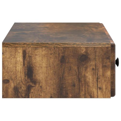 Стенен страничен масичка Опушен дъб 87,5 x 34,5 x 17 см