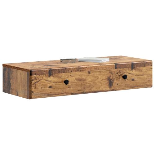 Стенен страничен масичка Старо дърво 87,5 x 34,5 x 17 см