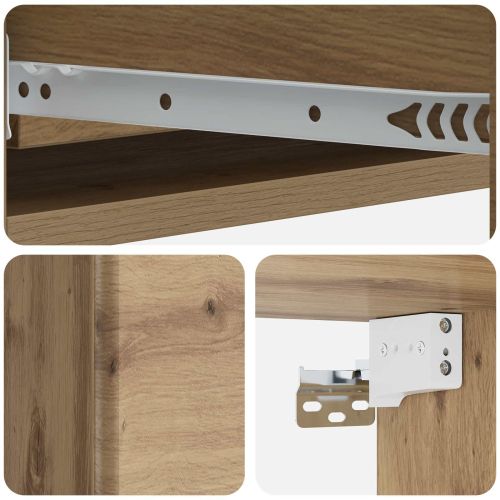 Стенен страничен масичка Дъб артизан 87,5 x 34,5 x 17 см