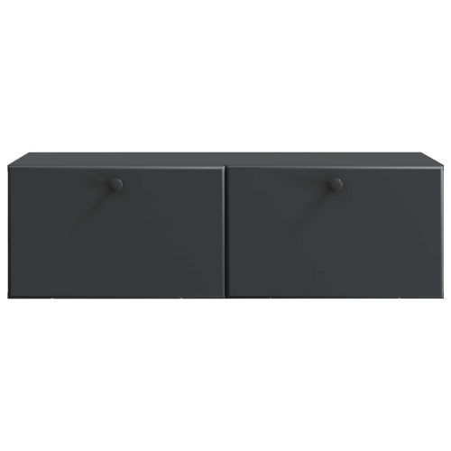 Стенно монтиран ТВ шкаф Черно 98 x 41 x 30 см